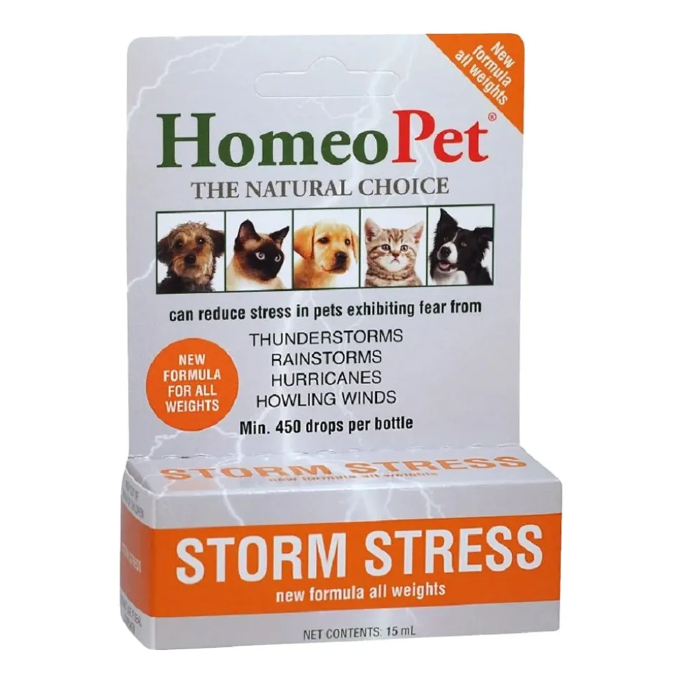 HomeoPet Storm Stress Relief Supplement for Dogs & Cats 15 ml