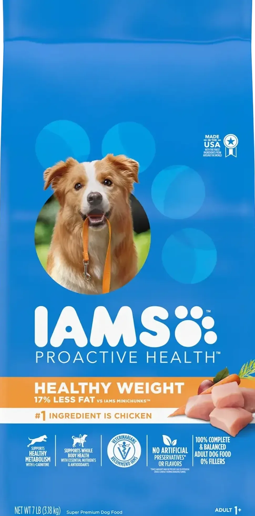 IAMS Healthy Weight Adult Dry Dog Food Chicken 7-lb