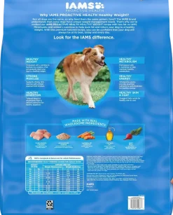 IAMS Healthy Weight Adult Dry Dog Food Chicken 29.1-lb