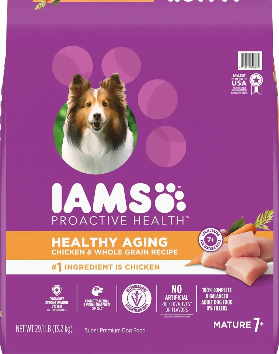 IAMS Mature Adult Senior Dry Dog Food Real Chicken 29.1-lb