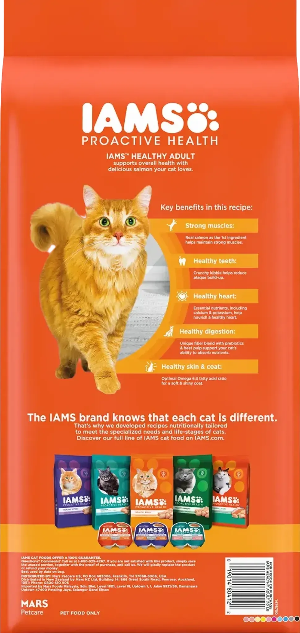 IAMS Proactive Health Adult Dry Cat Food Salmon 7-lb