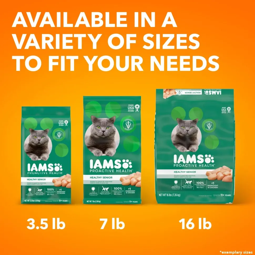 IAMS Proactive Health Senior Dry Cat Food Chicken 7-lb