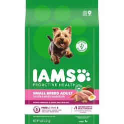 IAMS Proactive Health Small Breed Adult Dry Dog Food Chicken & Whole Grain 5-lb