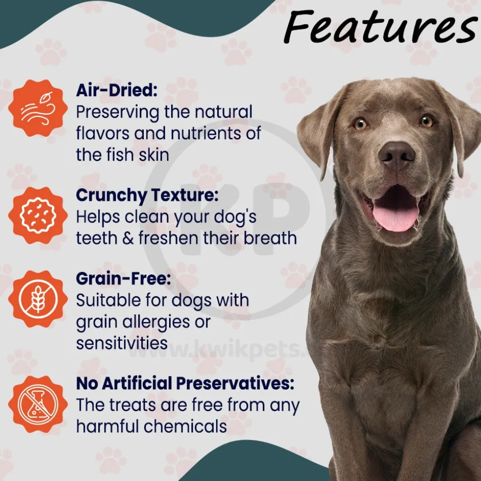 Icelandic+ Redfish Skin Rolls Natural Dog Treats 3-oz