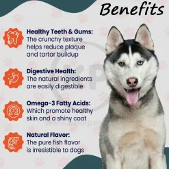 Icelandic+ Redfish Skin Rolls Natural Dog Treats 3-oz