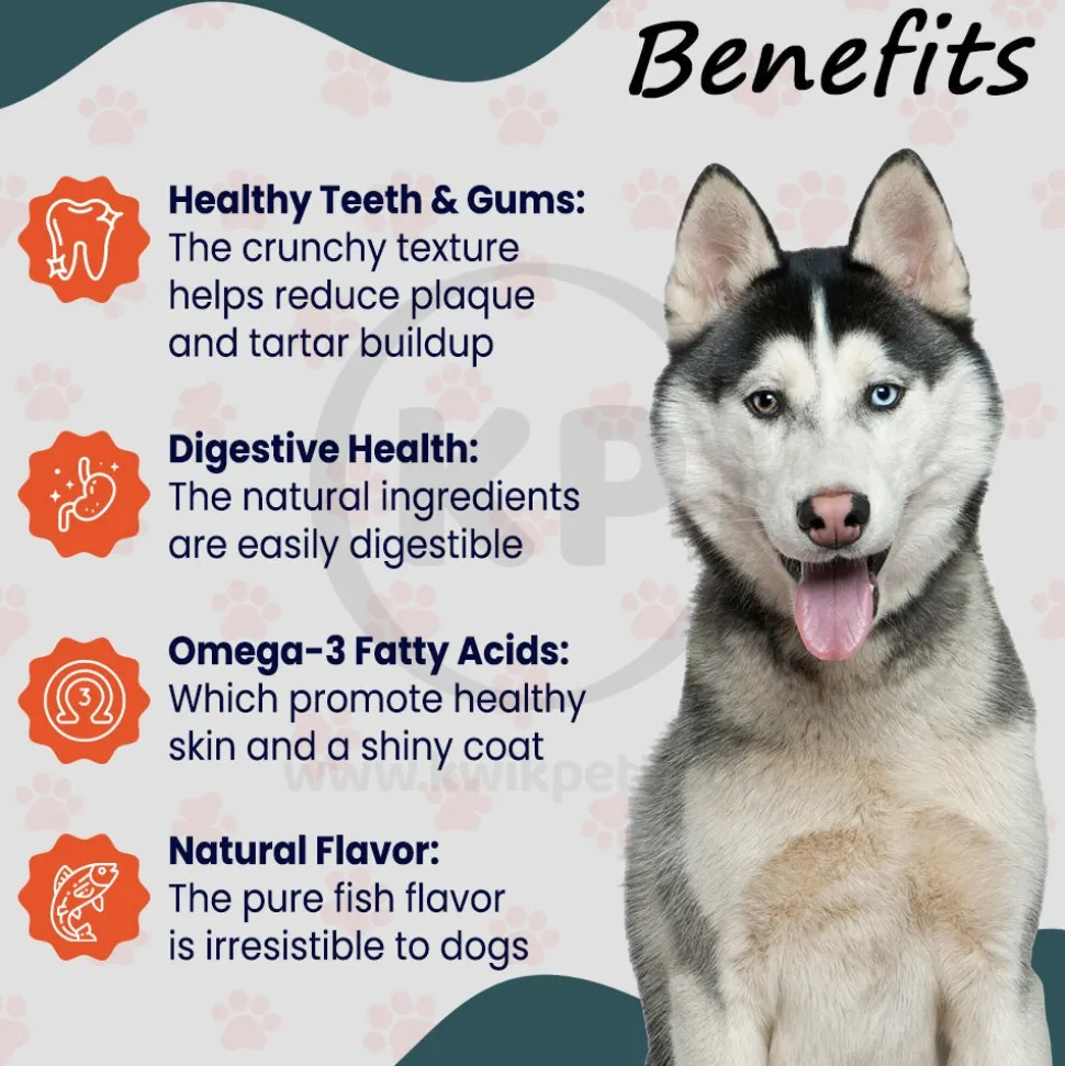 Icelandic+ Redfish Skin Rolls Natural Dog Treats 3-oz