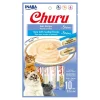 Inaba Churu Creamy Purée Variety Pack Lickable Cat Treats Tuna Recipe & Tuna with Scallop Recipe 0.5-oz Tubes 10 Count