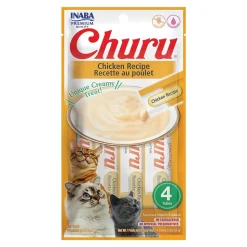 Inaba Puree Churu for Kittens Lickable Cat Treats Chicken 4 Count 2-oz