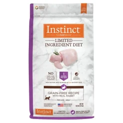 Instinct Limited Ingredient Diet Dry Adult Cat Food Grain Free Recipe with Real Rabbit 10-lb