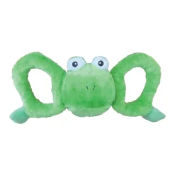 Jolly Pet Tug-a-Mals Frog Dog Toy Green Small 3-in