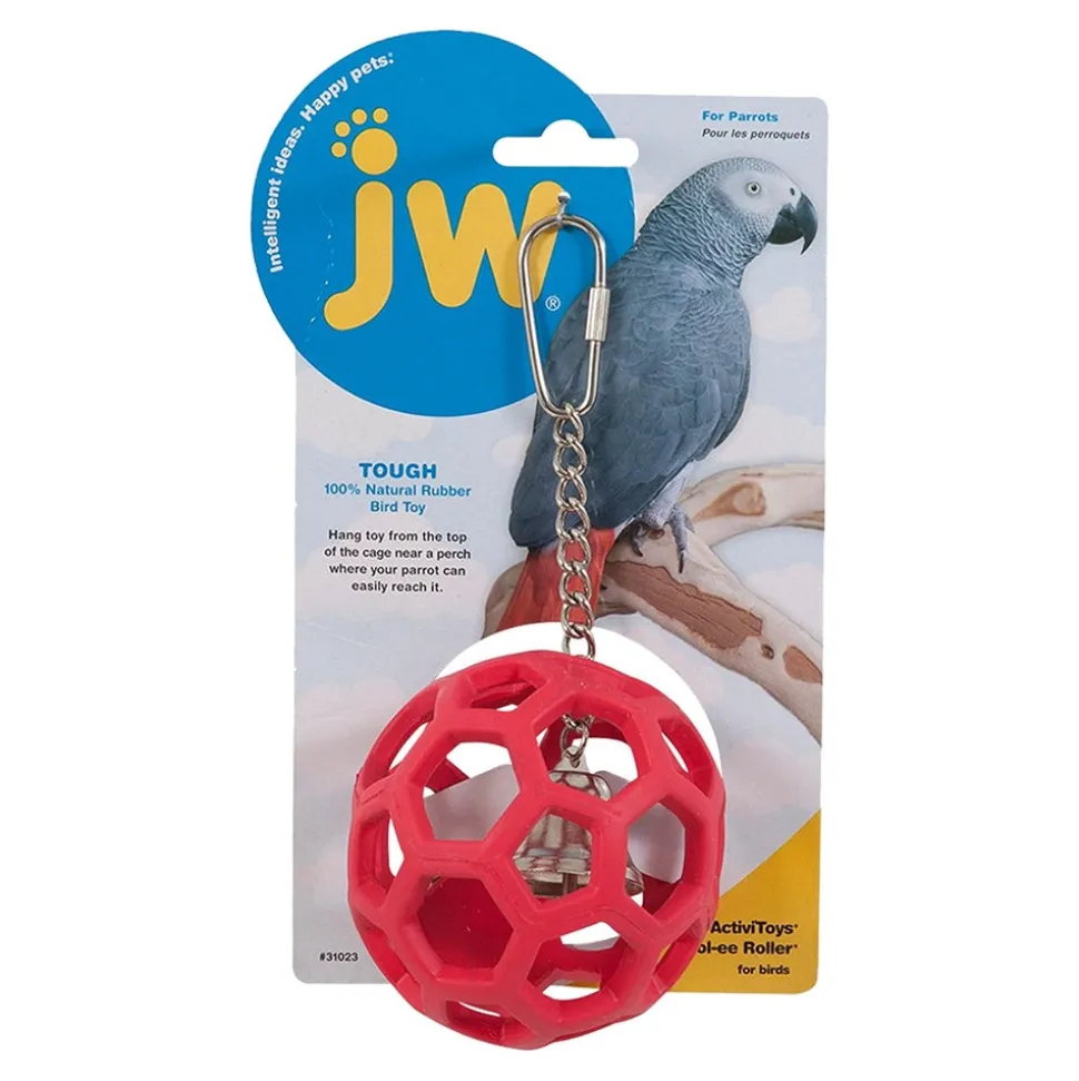 JW Pet ActiviToy Hol-ee Roller Bird Toy for Parrot Multicolor Large