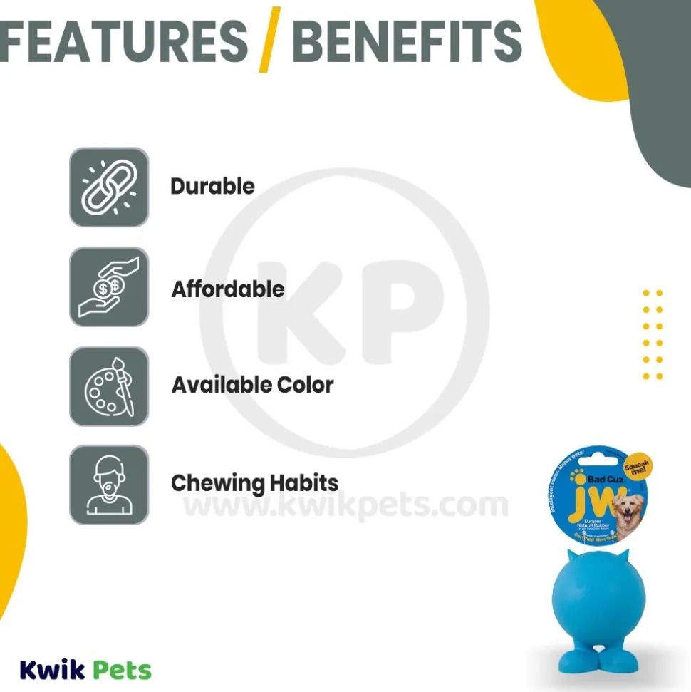 JW Pet Bad Cuz Dog Toy Medium