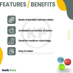 JW Pet iSqueak Ball Dog Toy Assorted Medium 3 Pack