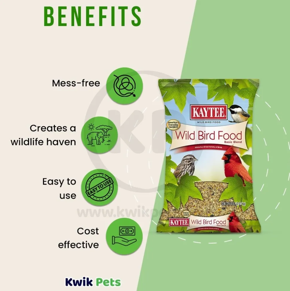 Kaytee Basic Blend Wild Bird Food 5-lb