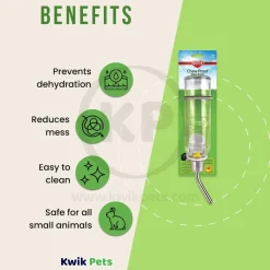 Kaytee Chew-Proof Water Bottle Clear 12-oz