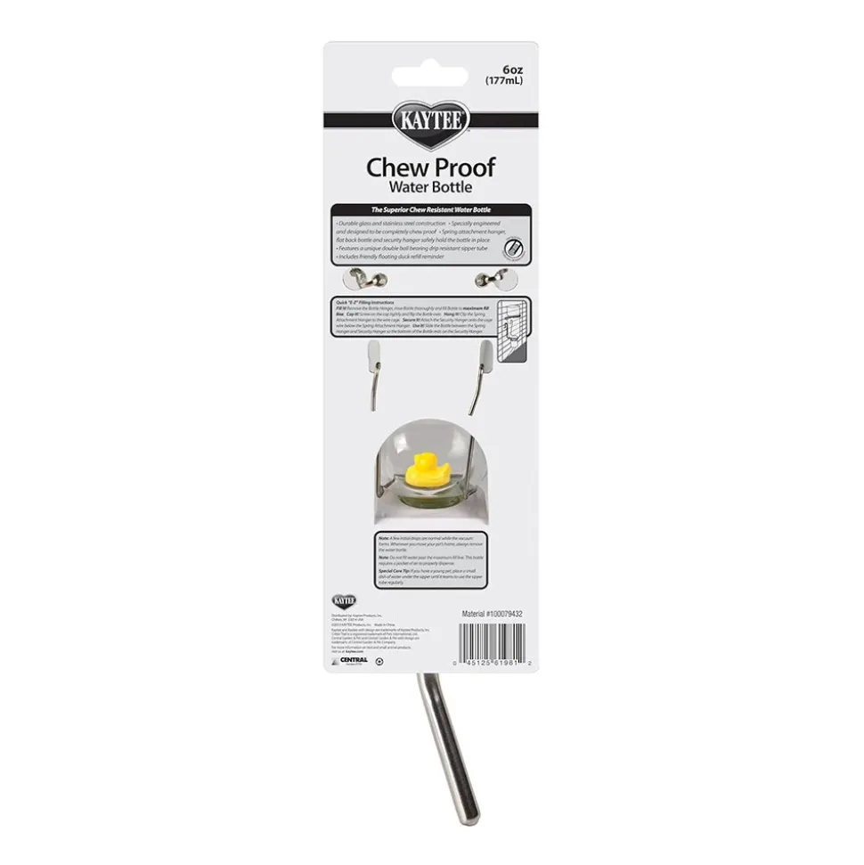 Kaytee Chew-Proof Water Bottle Clear 6-oz