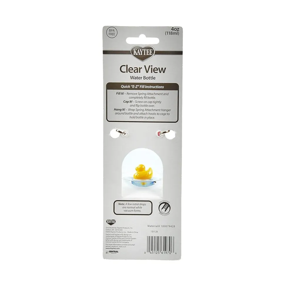 Kaytee Clear Water Bottle for Small Pets 4-oz