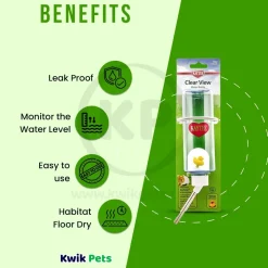 Kaytee Clear Water Bottle for Small Pets 8-oz