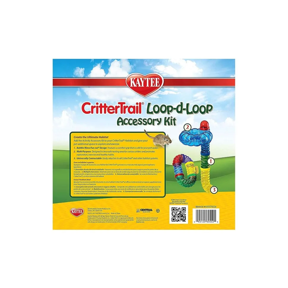 Kaytee CritterTrail Loop-D-Loop Accessory Kit for Hamsters Gerbils & Mice 19 Count