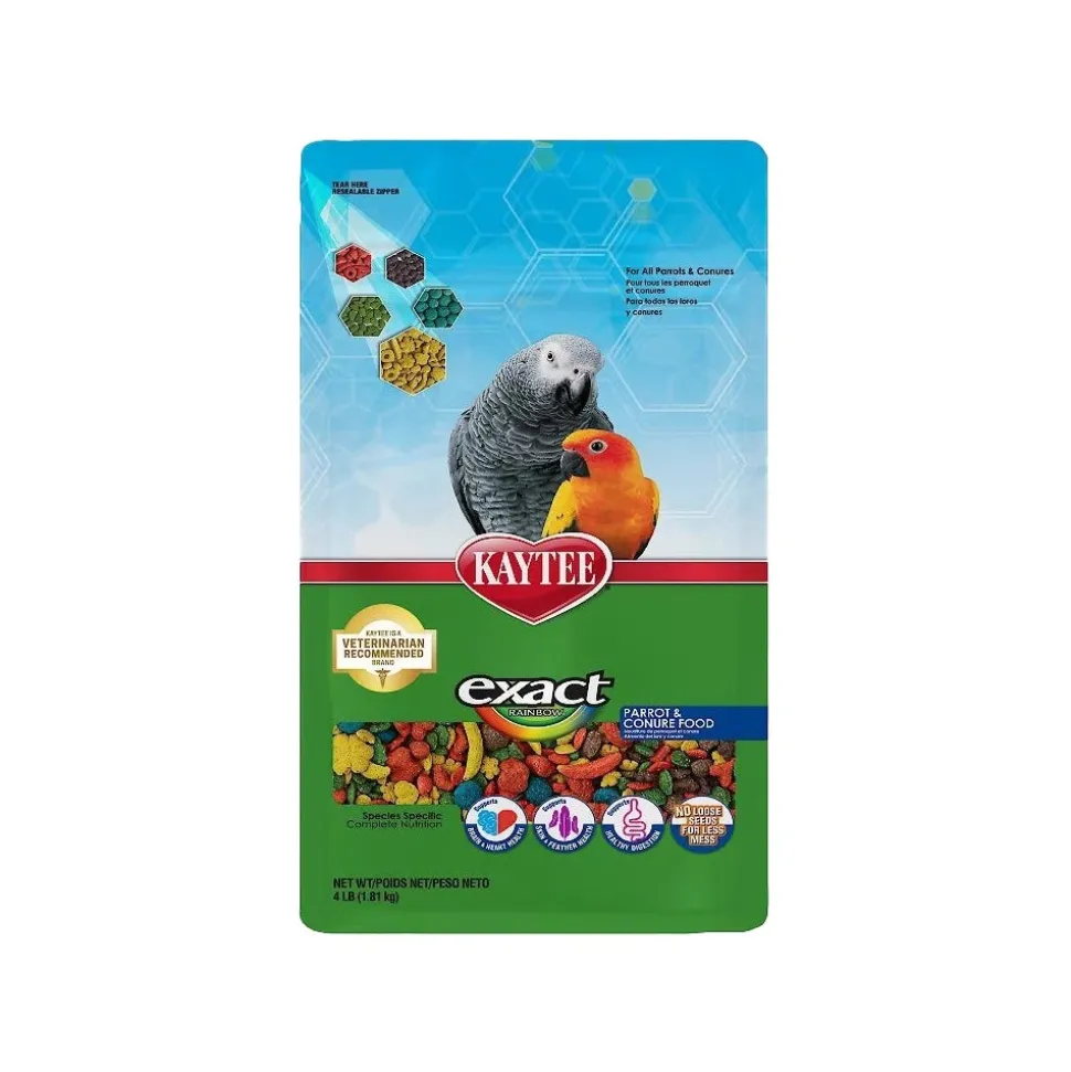 Kaytee Exact Rainbow Parrot & Conure Food 4-lb