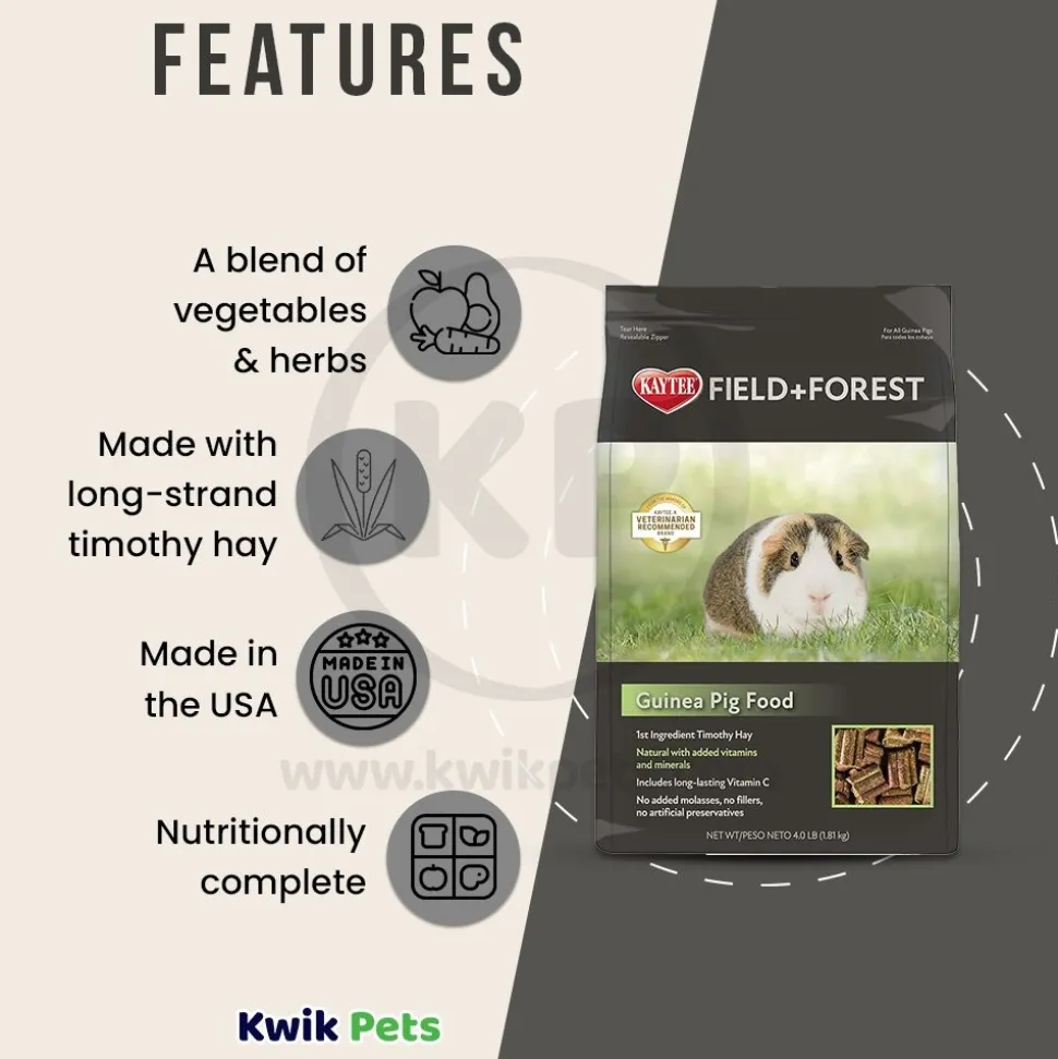 Kaytee Field+Forest Guinea Pig Food 4-lb
