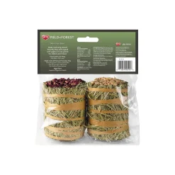 Kaytee Field+Forest Mini Hay Bales Apple & Rose for Rabbits Guinea Pigs & Chinchillas 2 Count 7-oz