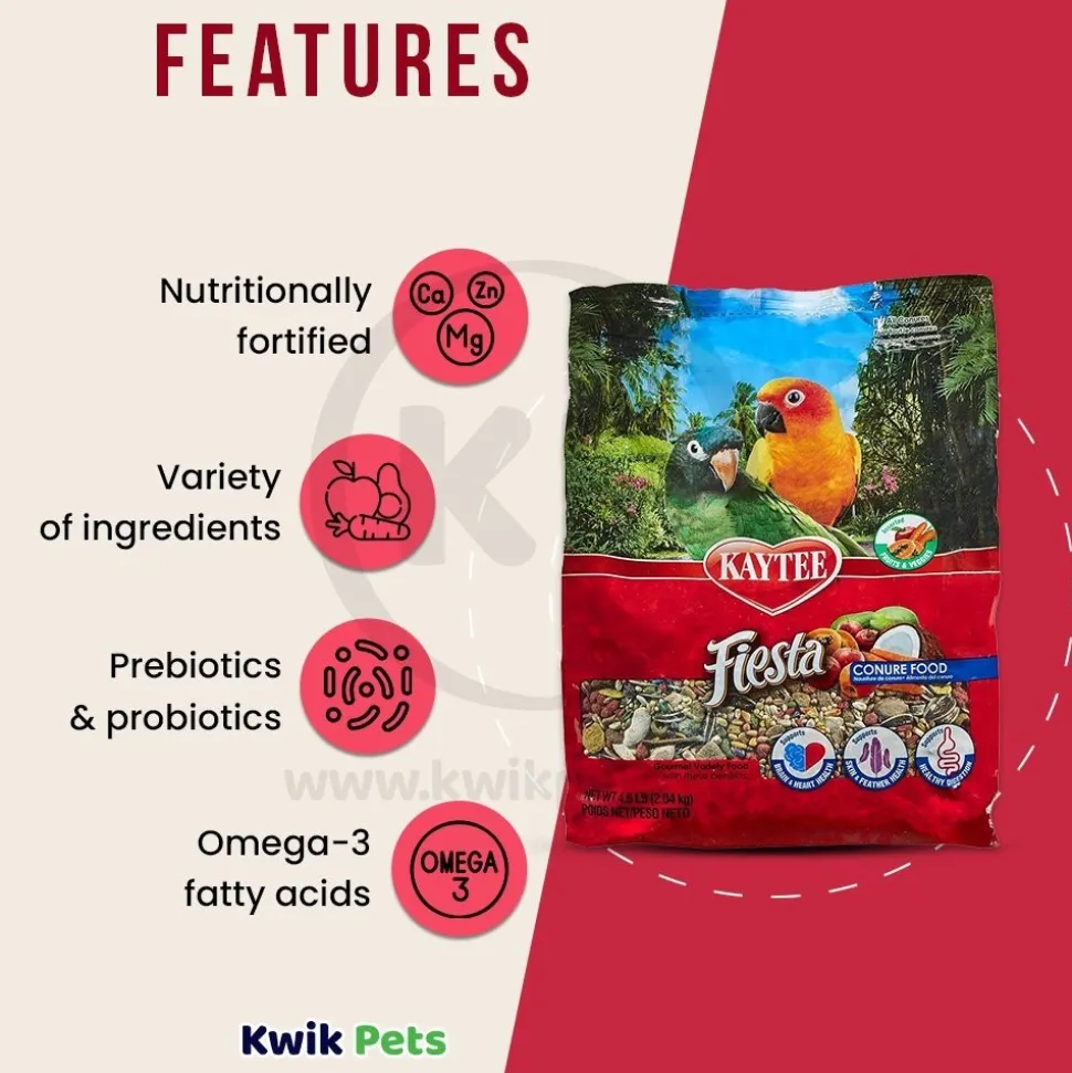Kaytee Fiesta Conure Food 4.5-lb