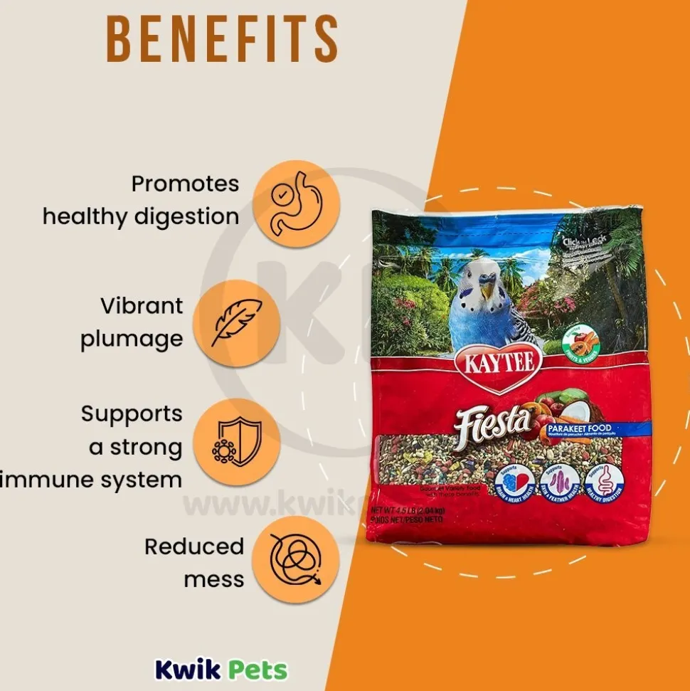 Kaytee Fiesta Parakeet Food 4.5-lb