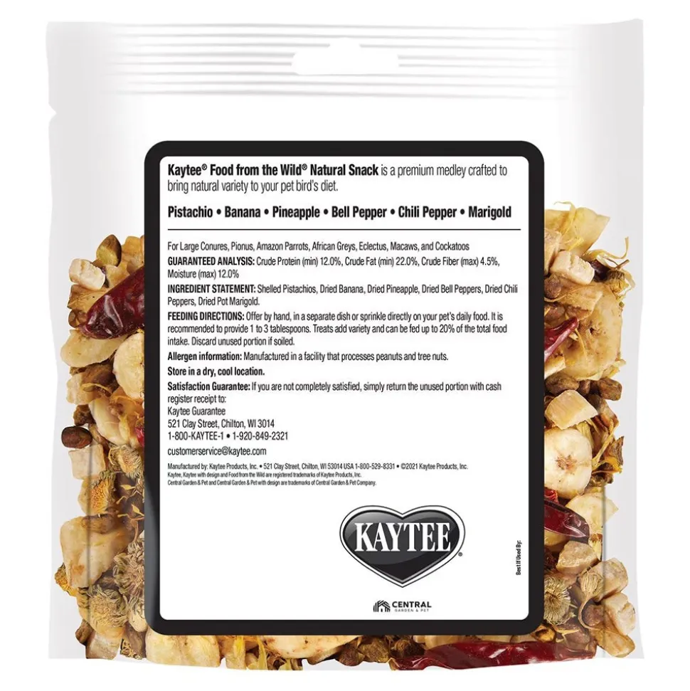 Kaytee Food from the Wild Natural Snack Medium & Large Pet Bird Treats 3-oz