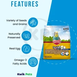Kaytee Forti-Diet Pro Health Egg-Cite Parakeet Food 5-lb