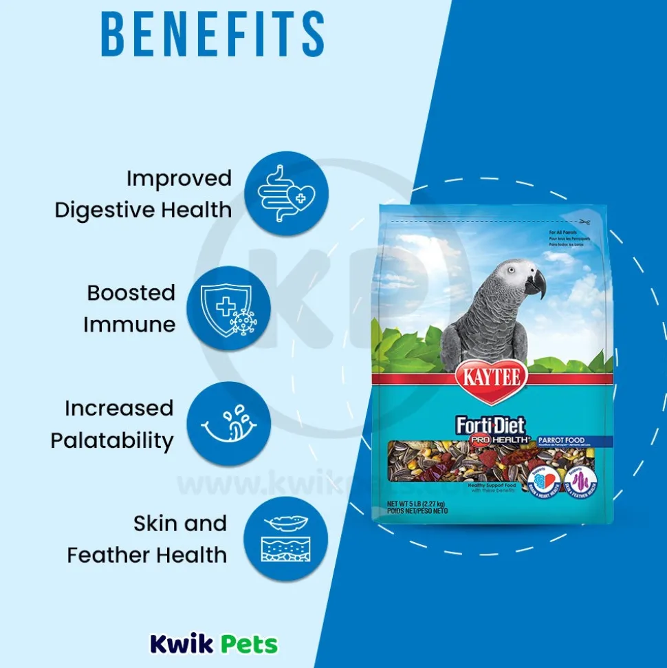 Kaytee Forti-Diet Pro Health Parrot Food 5-lb
