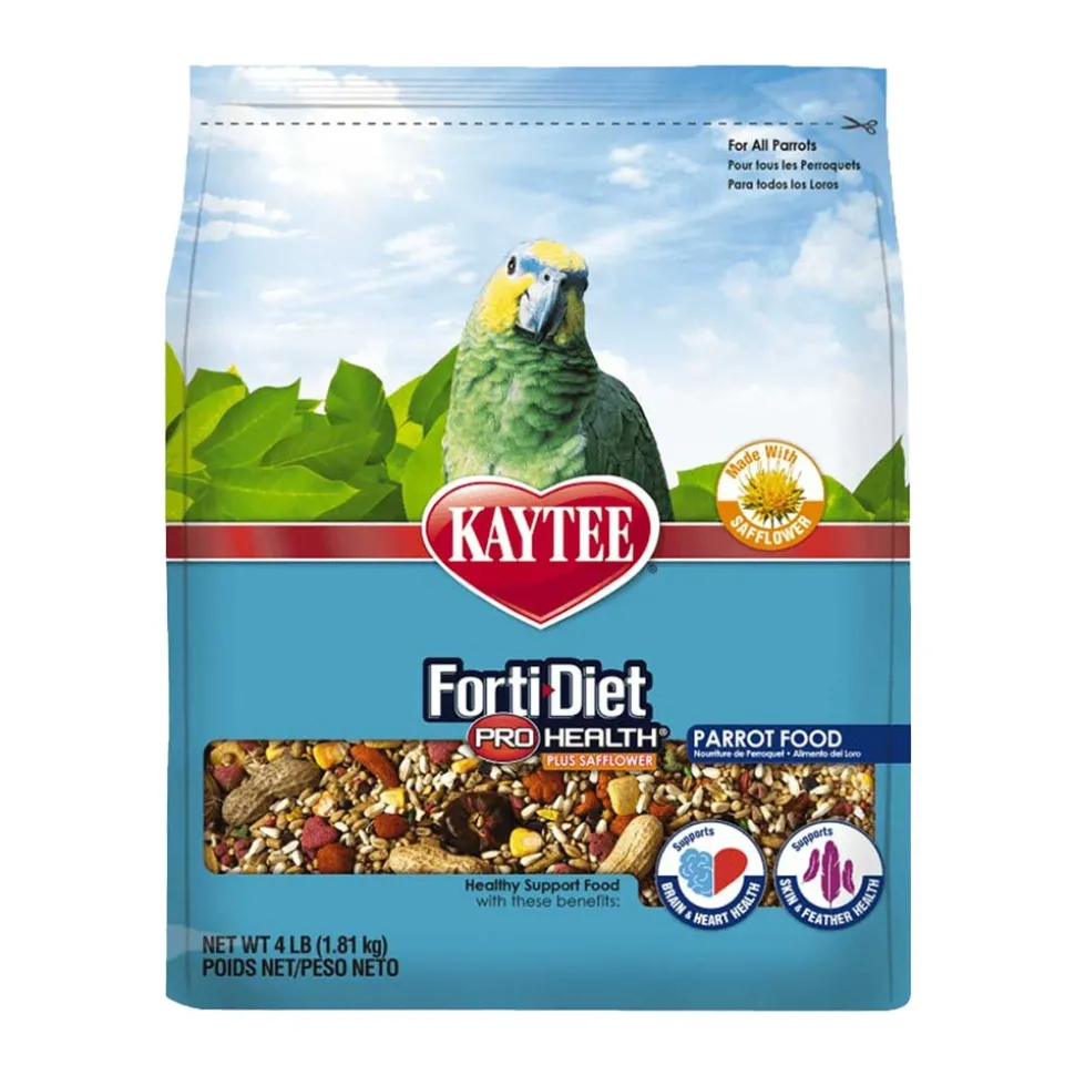 Kaytee Forti-Diet Pro Health Parrot Food with Safflower 4-lb