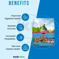 Kaytee Forti-Diet Pro Health Parrot Food with Safflower 4-lb