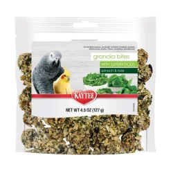 Kaytee Granola Bites with Superfoods Spinach & Kale Pet Bird Treats 4.5-oz