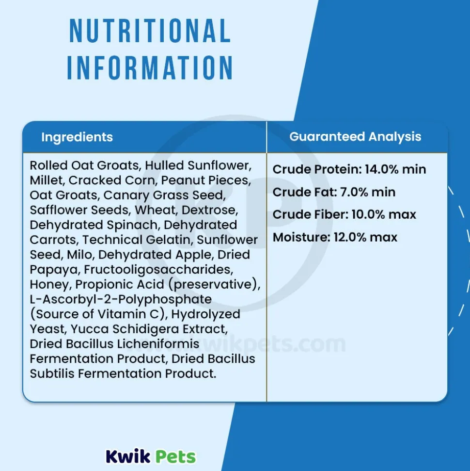 Kaytee Granola Bites with Superfoods Spinach & Carrot Small Animal Treats 4.5-oz