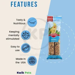 Kaytee Honey Flavor Treat Stick for Cockatiel 8-oz