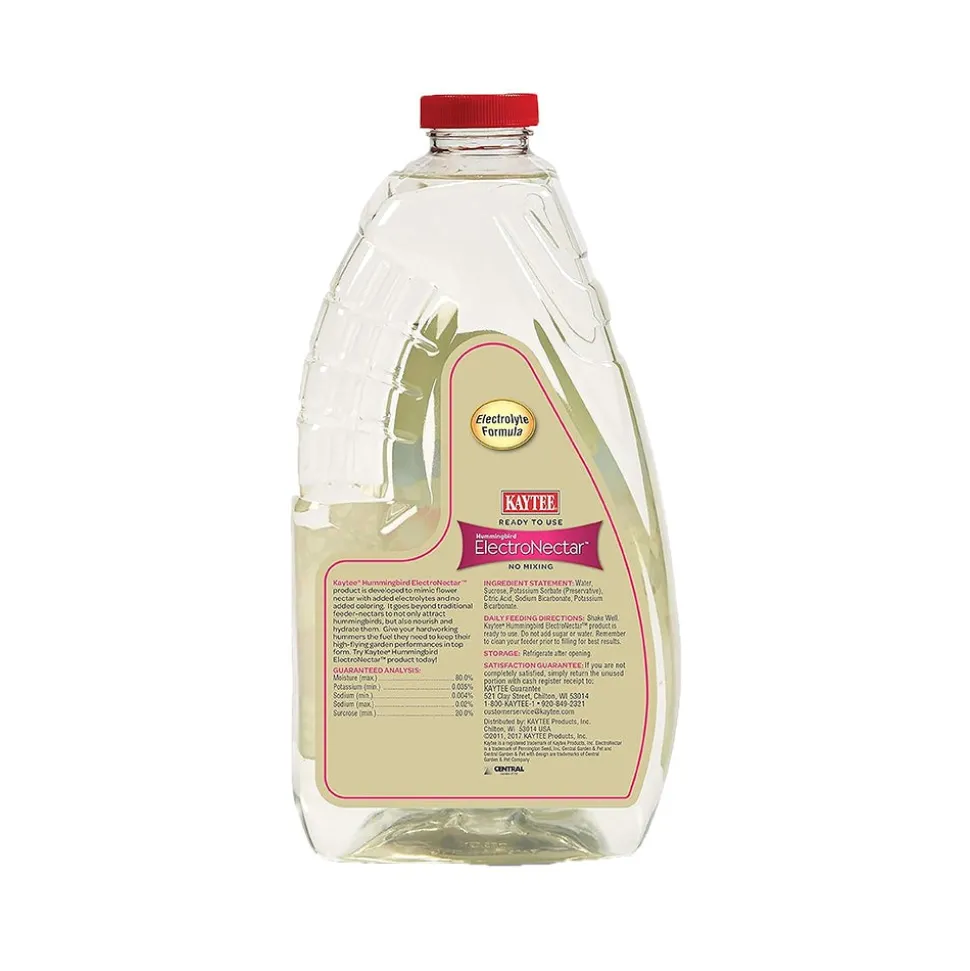 Kaytee Hummingbird ElectroNectar Clear Food Ready To Use 64-oz