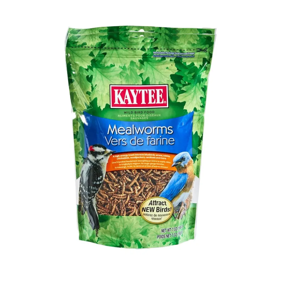 Kaytee Mealworms Wild Bird Food & Chicken Treat 7-oz
