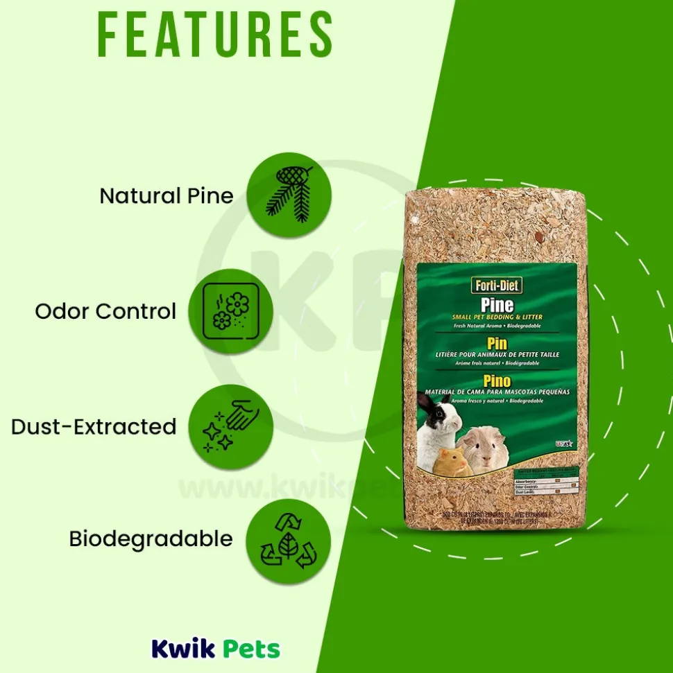Kaytee Natural Pine Bedding & Litter for Small Animals 19.7 Liters