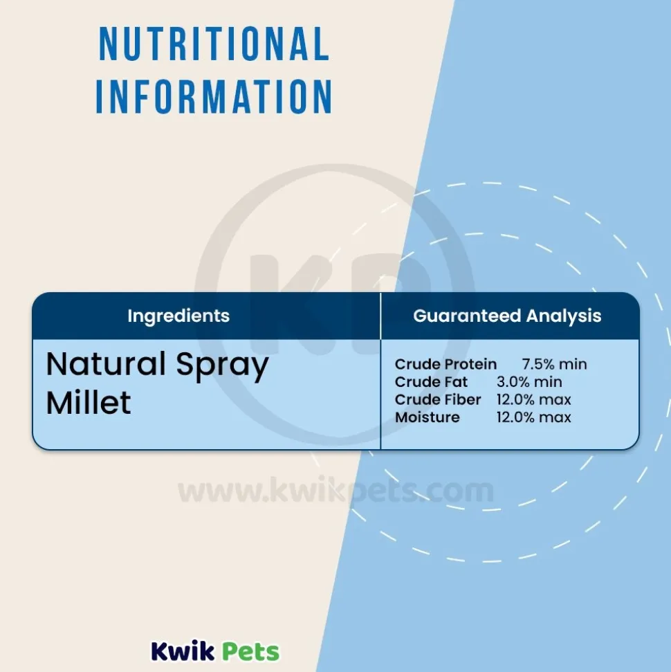Kaytee Natural Spray Millet Bird Treats 12 Count 7-oz