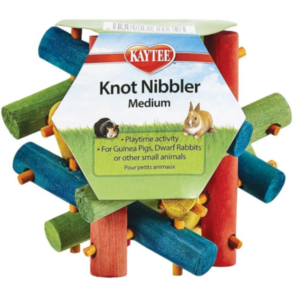 Kaytee Nut Knot Nibbler Small Animal Chew Toy Multicolor Medium