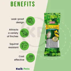 Kaytee Nyjer Finch Sock Wild Bird Food Instant Feeder 13-oz