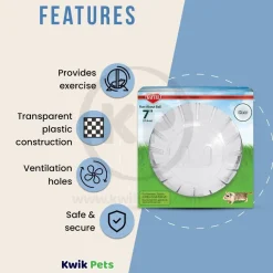 Kaytee Run-About Small Animal Mini Exercise Ball Clear 7-in