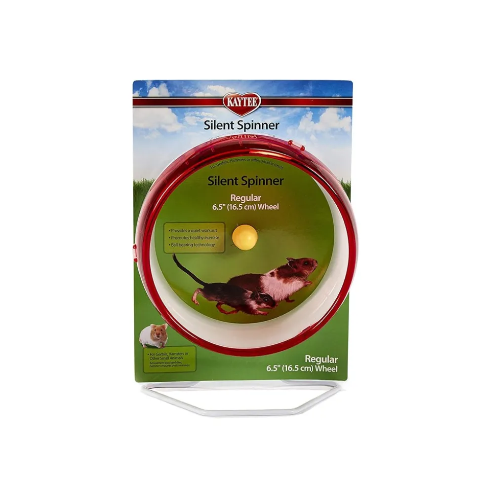 Kaytee Silent Spinner Wheel for Small Animals Clear Regular 6.5-in
