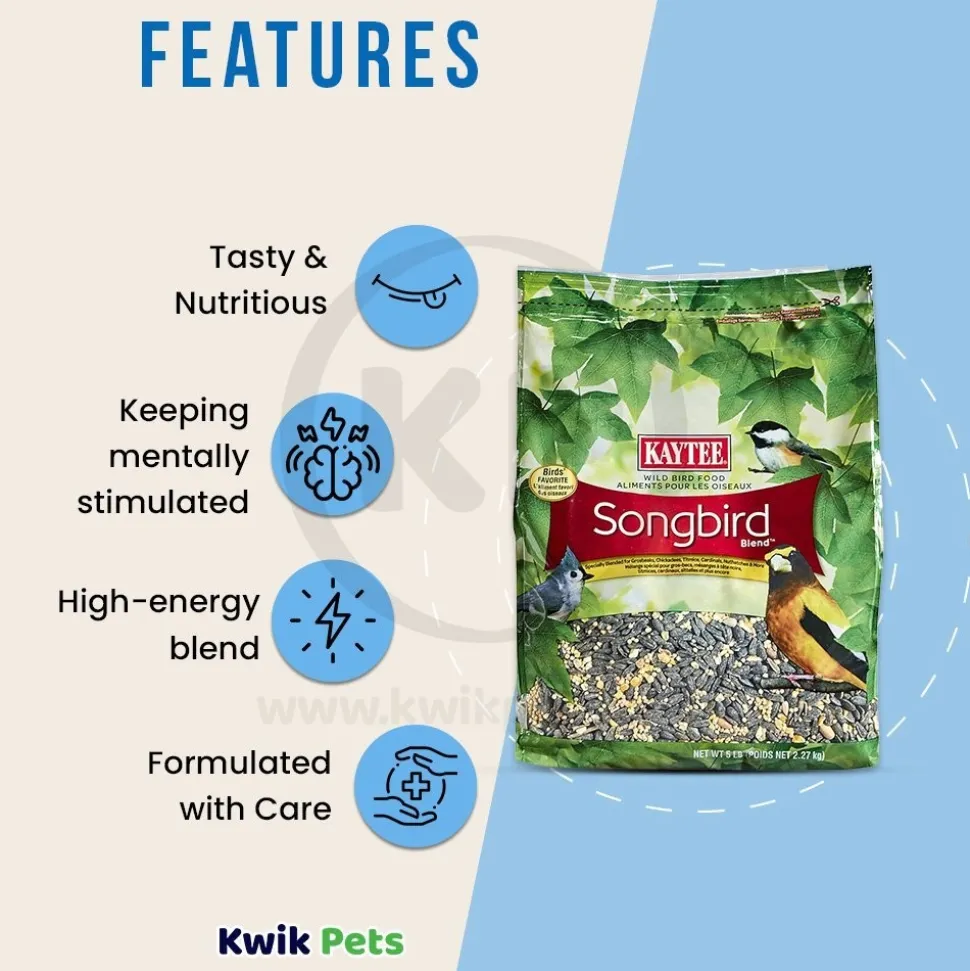 Kaytee Songbird Blend Wild Bird Food 5-lb