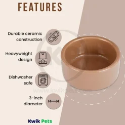 Kaytee Stoneware Pet Bowl 5-in
