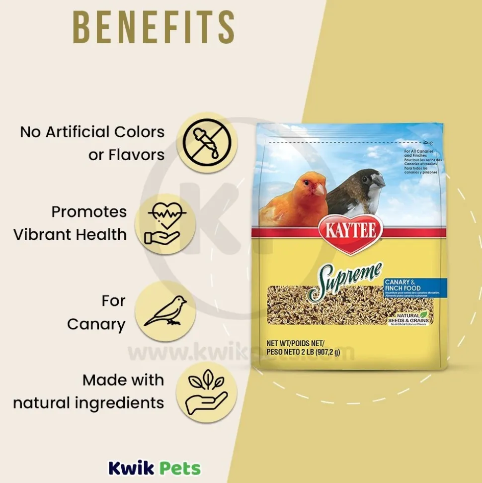 Kaytee Supreme Canary & Finch Bird Food 2-lb