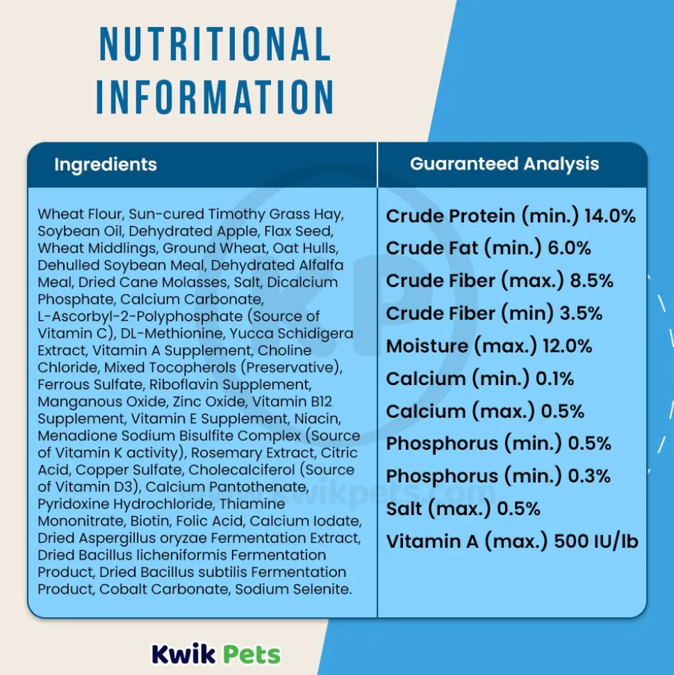 Kaytee Timothy Biscuits Baked with Apple Small Animal Treats 10-oz