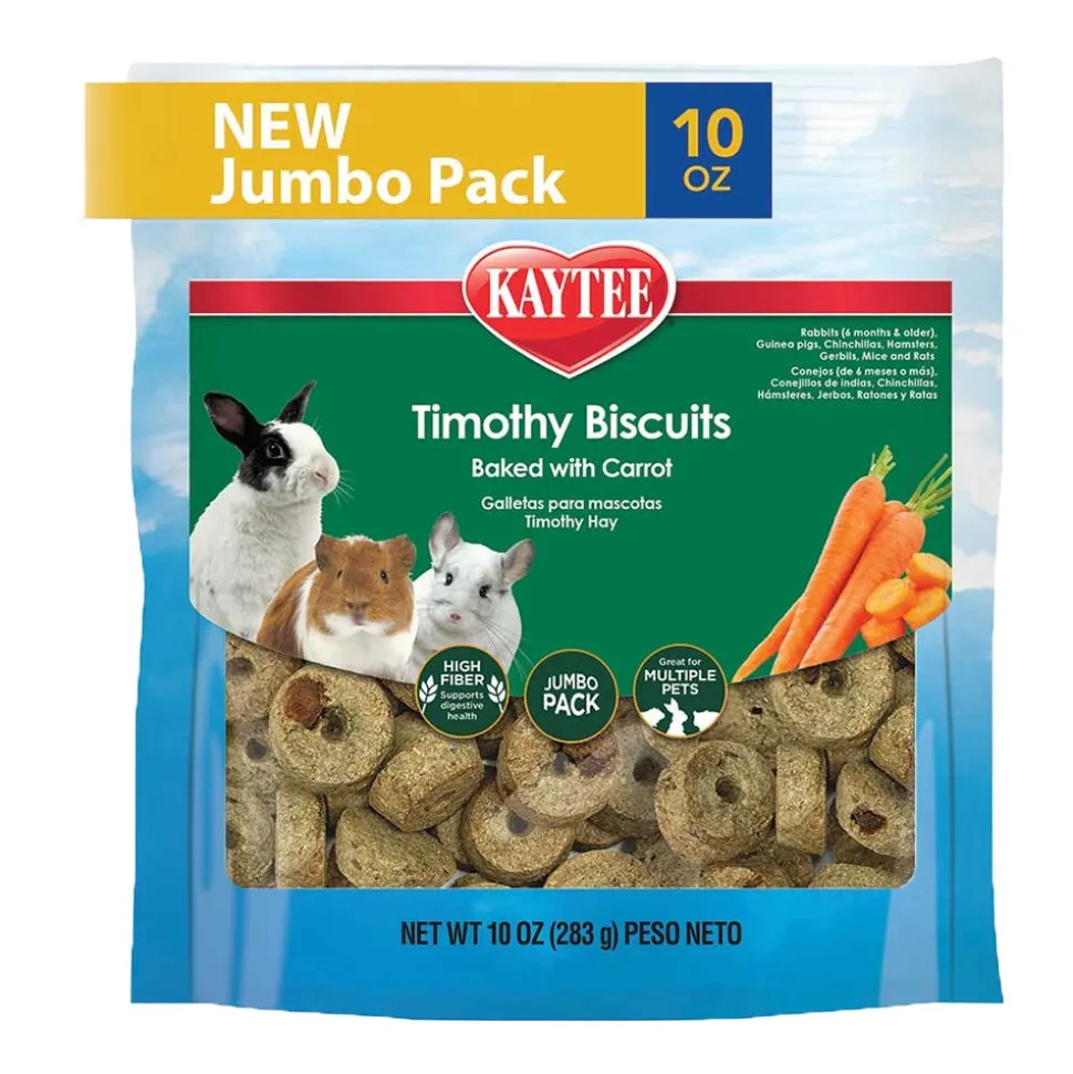 Kaytee Timothy Biscuits Baked with Carrot Small Animal Treats 10-oz