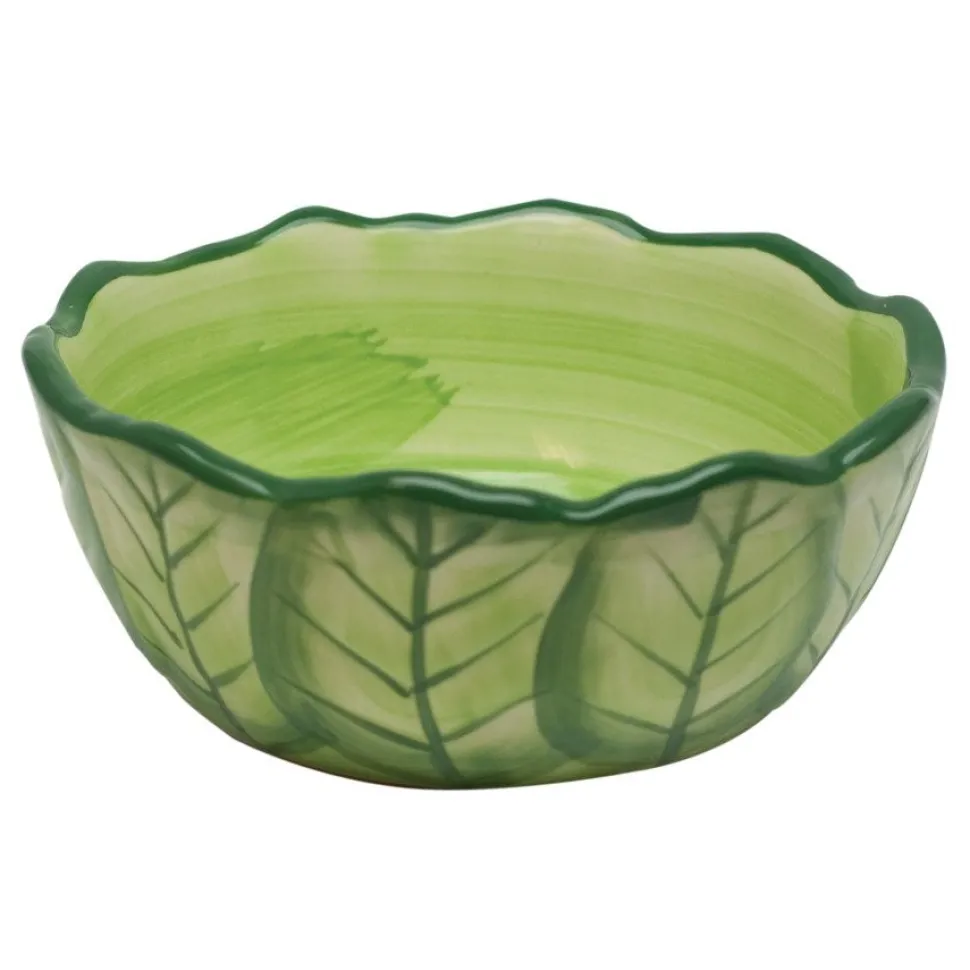 Kaytee Vege-T-Bowl Cabbage Shaped Bowl for Small Animals 6-in